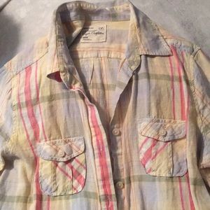 AE cotton linen shirt